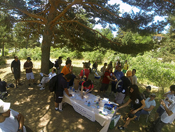 Geocaching de empresa con Terranatur. Sendero box