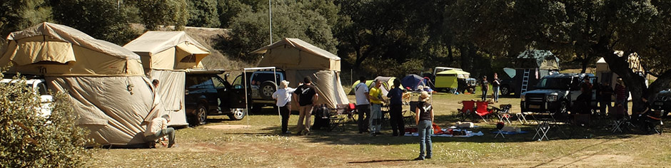 Acampando en el family weekend camp