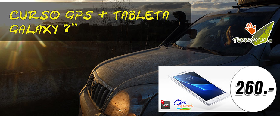 Curso de orientación y GPS con Tableta Samsung Galaxy TAB a 7'' para regalar.Regalo original de Terranatur