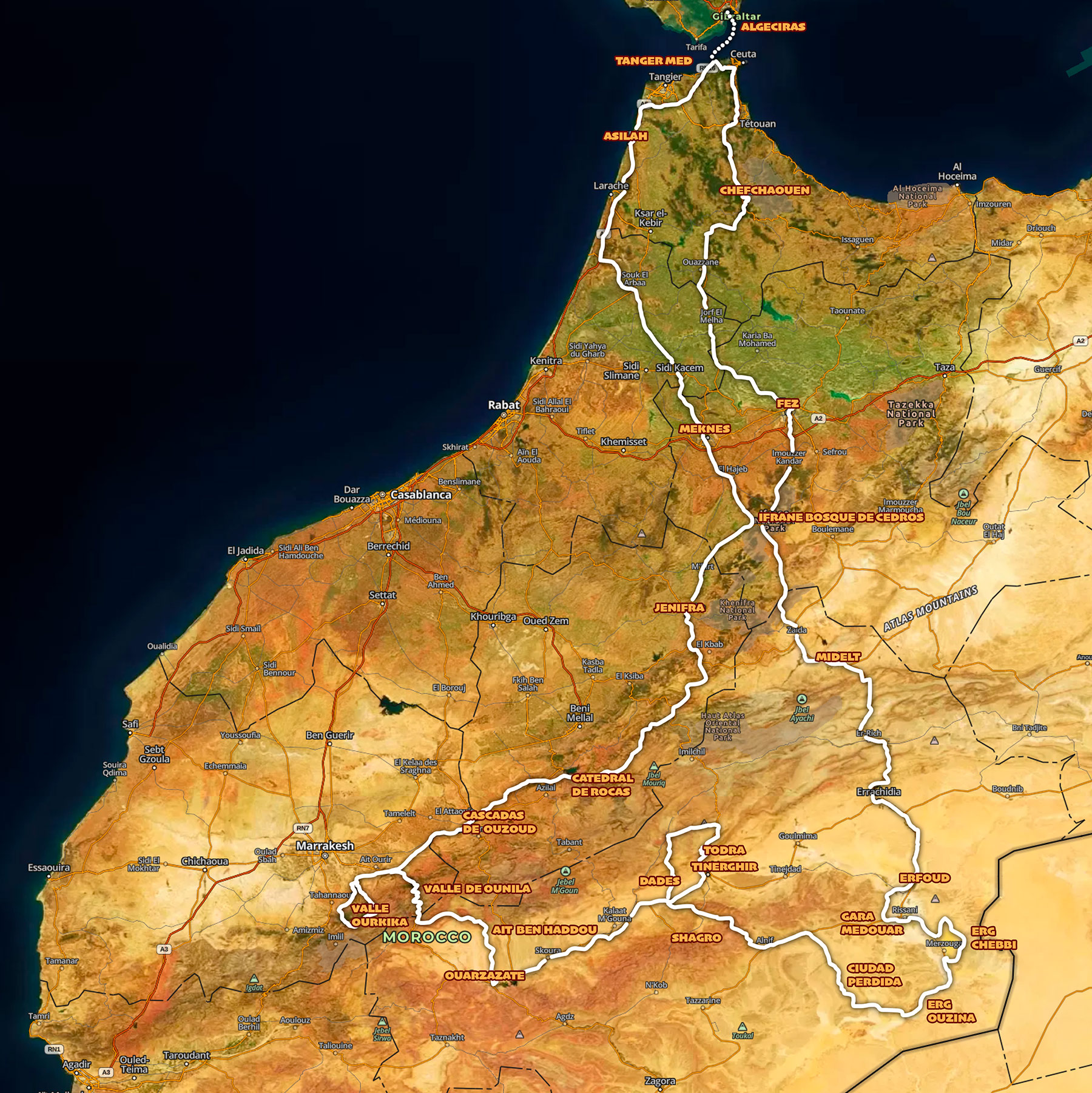 itinerario Marruecos Semana Santa 2026